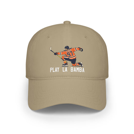 Stylish Low Profile Baseball Cap with 'Play La Bamba' Design, Perfect for Sports Fans, Gifts for Athletes, Casual Streetwear, Everyday Wear
