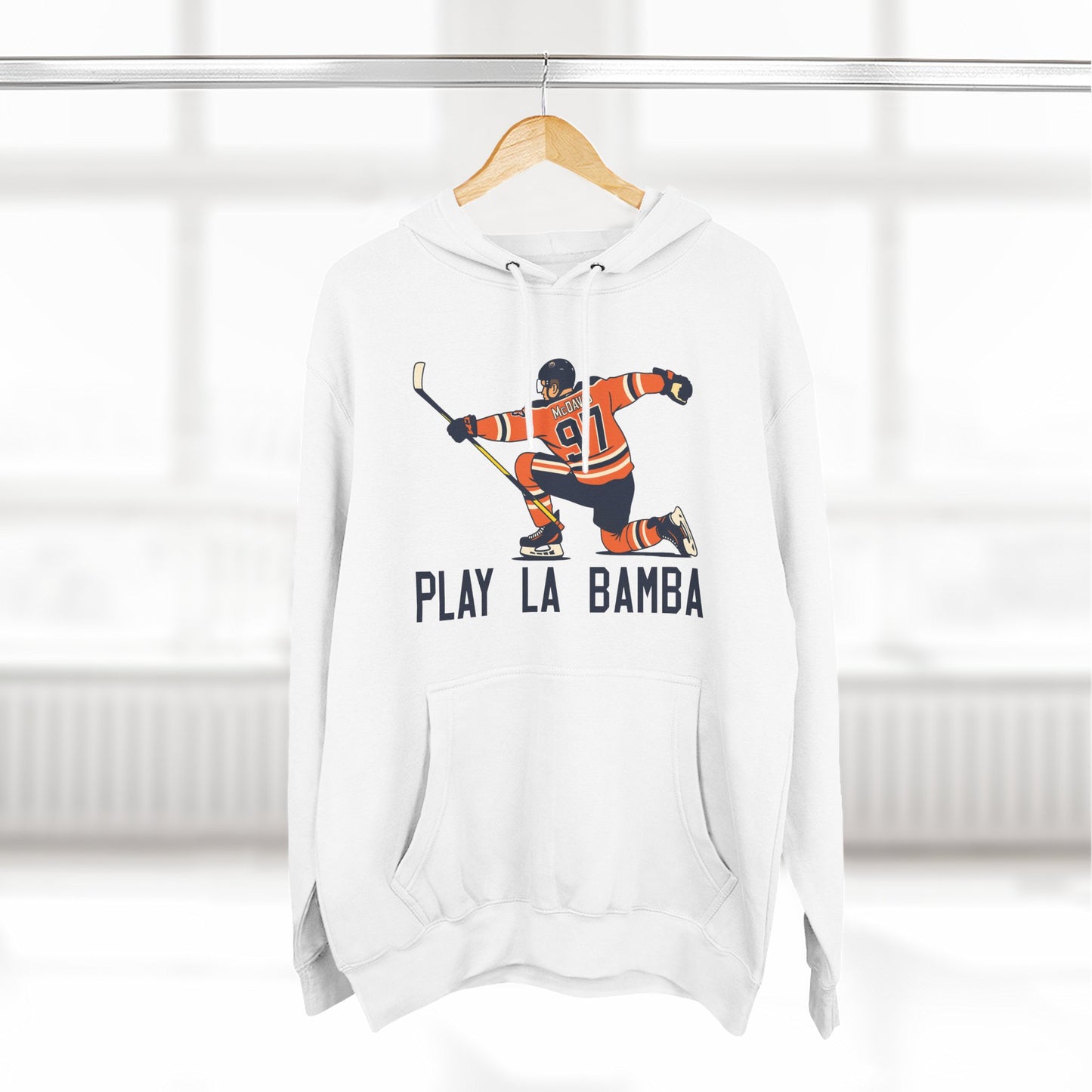 Three-Panel Fleece Hoodie